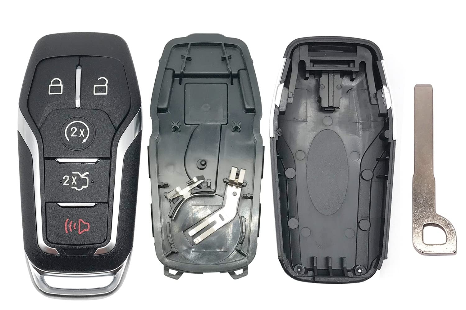 Horande Replacement Key Fob Shell fit for Ford Fusion Explorer s, Black