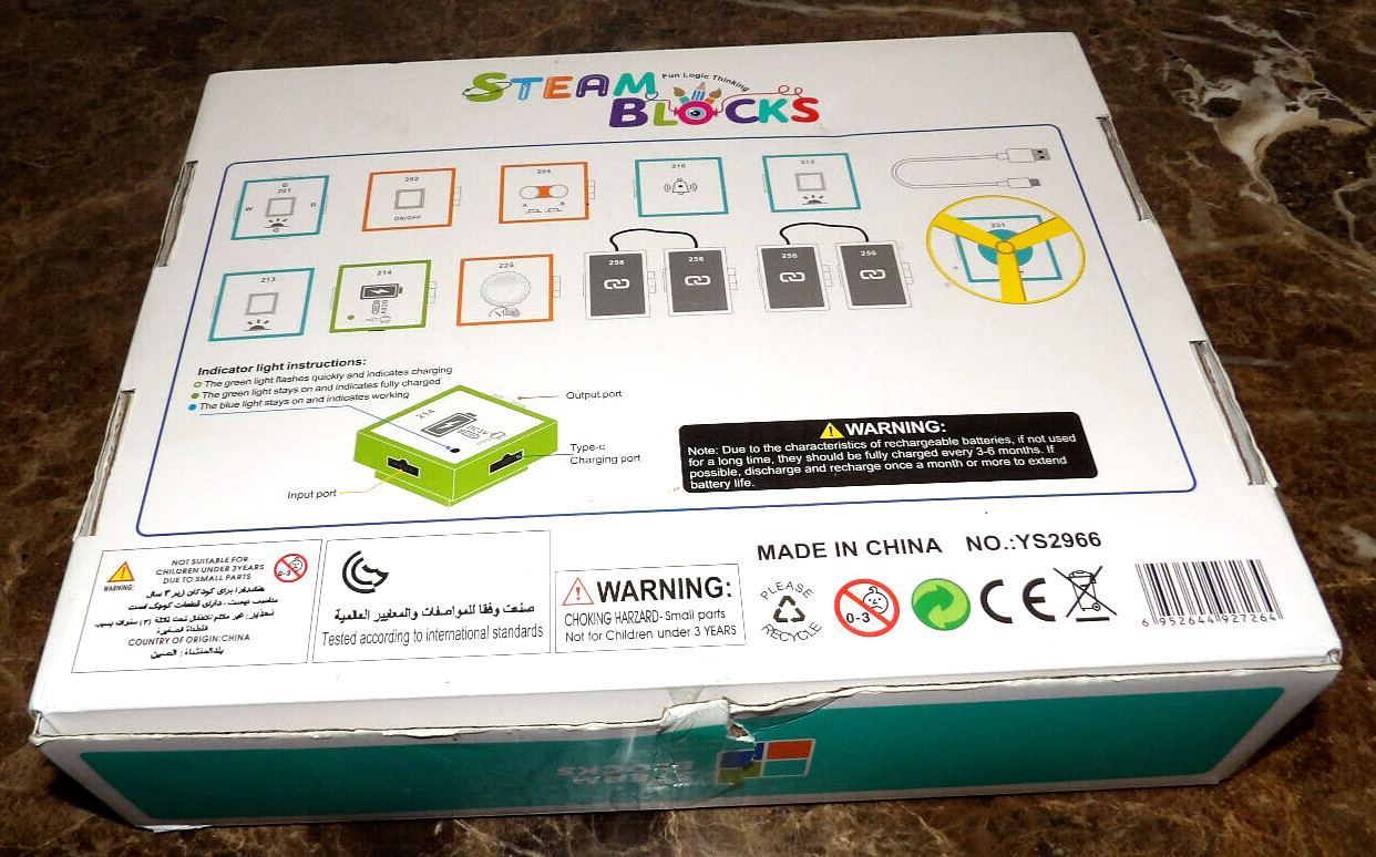 STEM Skill Circuits YS2966. Logic Thinking Training Blocks Experiment 8+ NEW