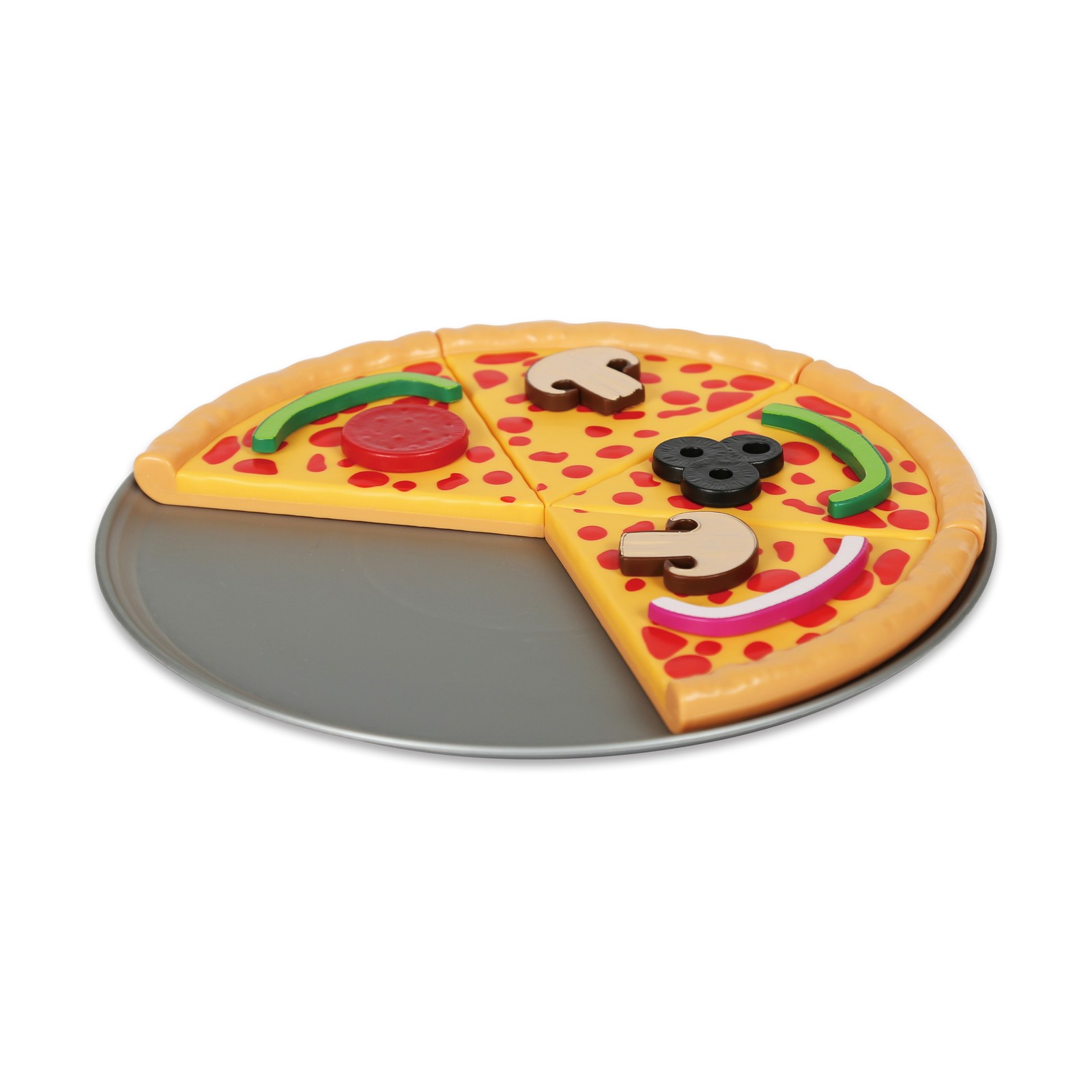 New – Popular Playthings Magnetic Pizza Party Set – Ages 3+ | 1-2 players