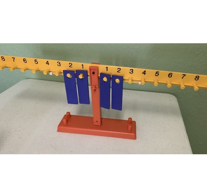Lot 3 Educational TOYS STEM Number Balance Scale w/Weights Kinder Elementary