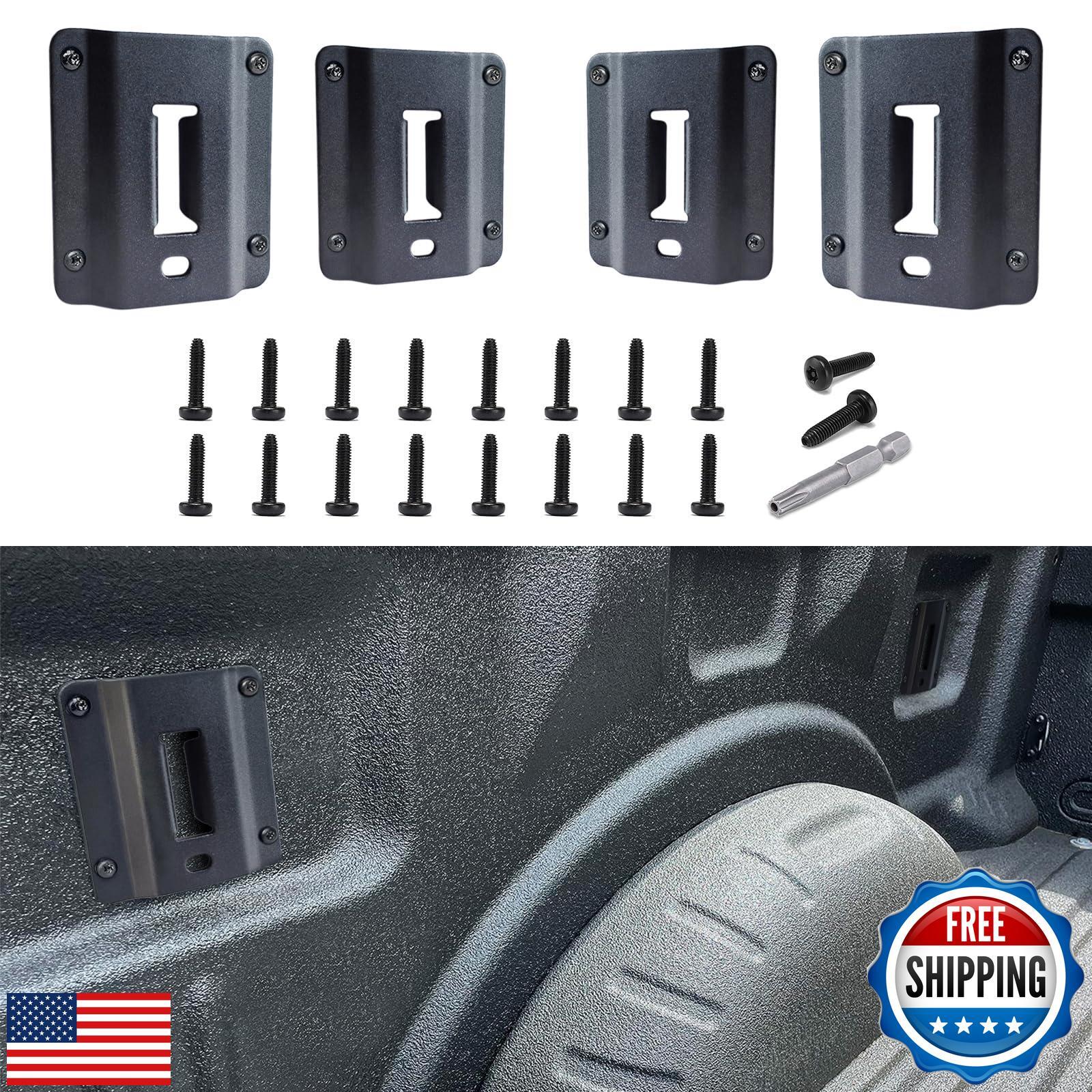 4 Pack Truck Bed Tie Down Anchor Boxlink E Port Bracket Plates Compatible wit