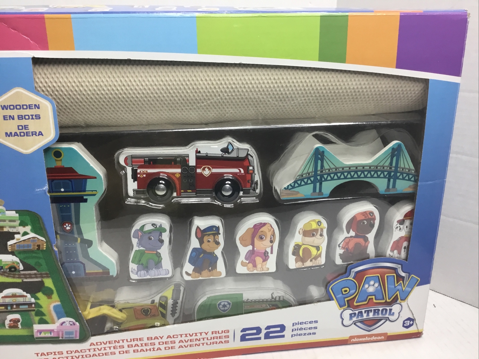 Melissa & Doug Paw Patrol Adventure Bay Activity Rug Set 44X26” Play Mat 22 Pcs.