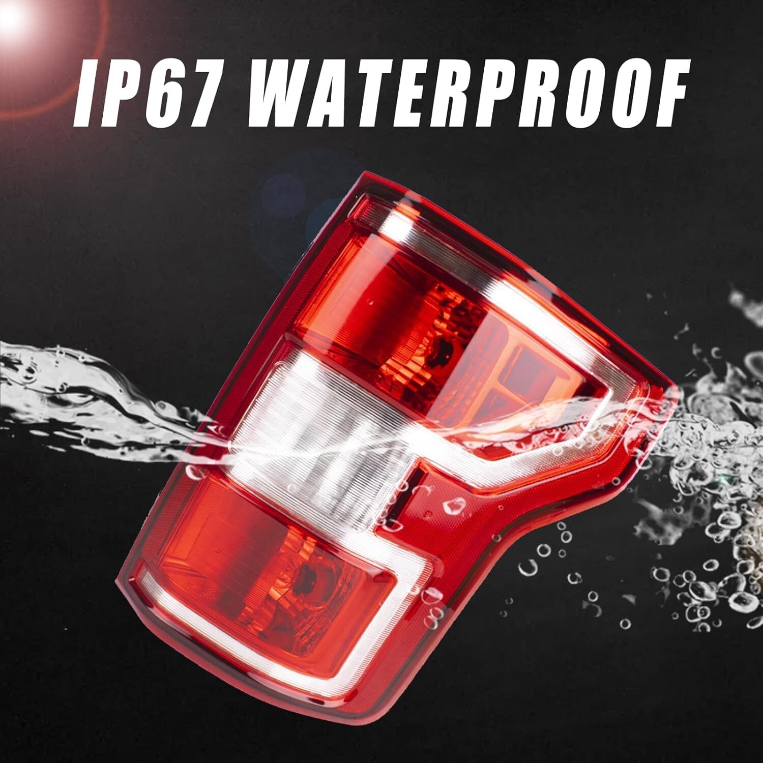 F150 Tail Light Compatible with 2018 2019 2020 Ford F150 F-150 Right Passenger S