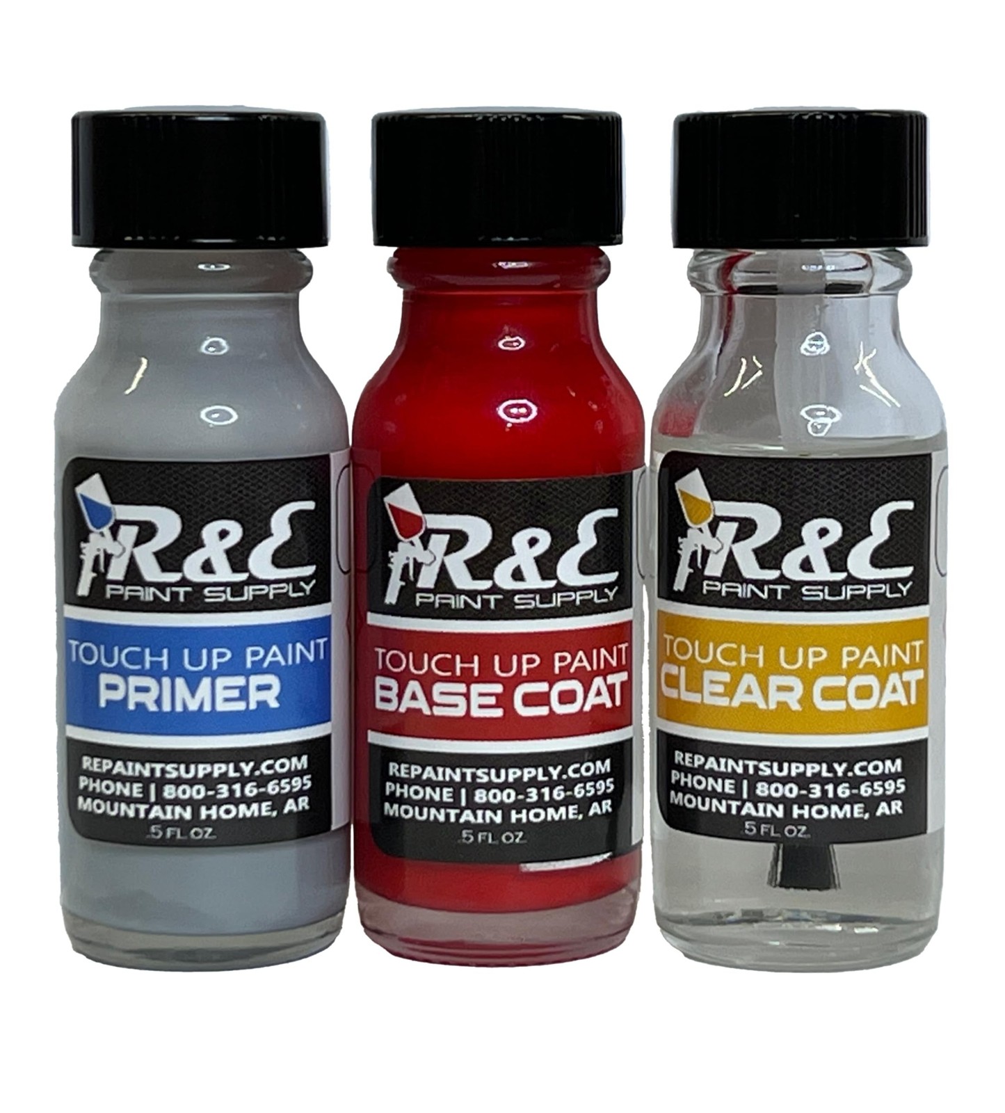 Automotive Paint for Volkswagen LA3H, Salsa Red, Touch Up Kit (Pack of 3)