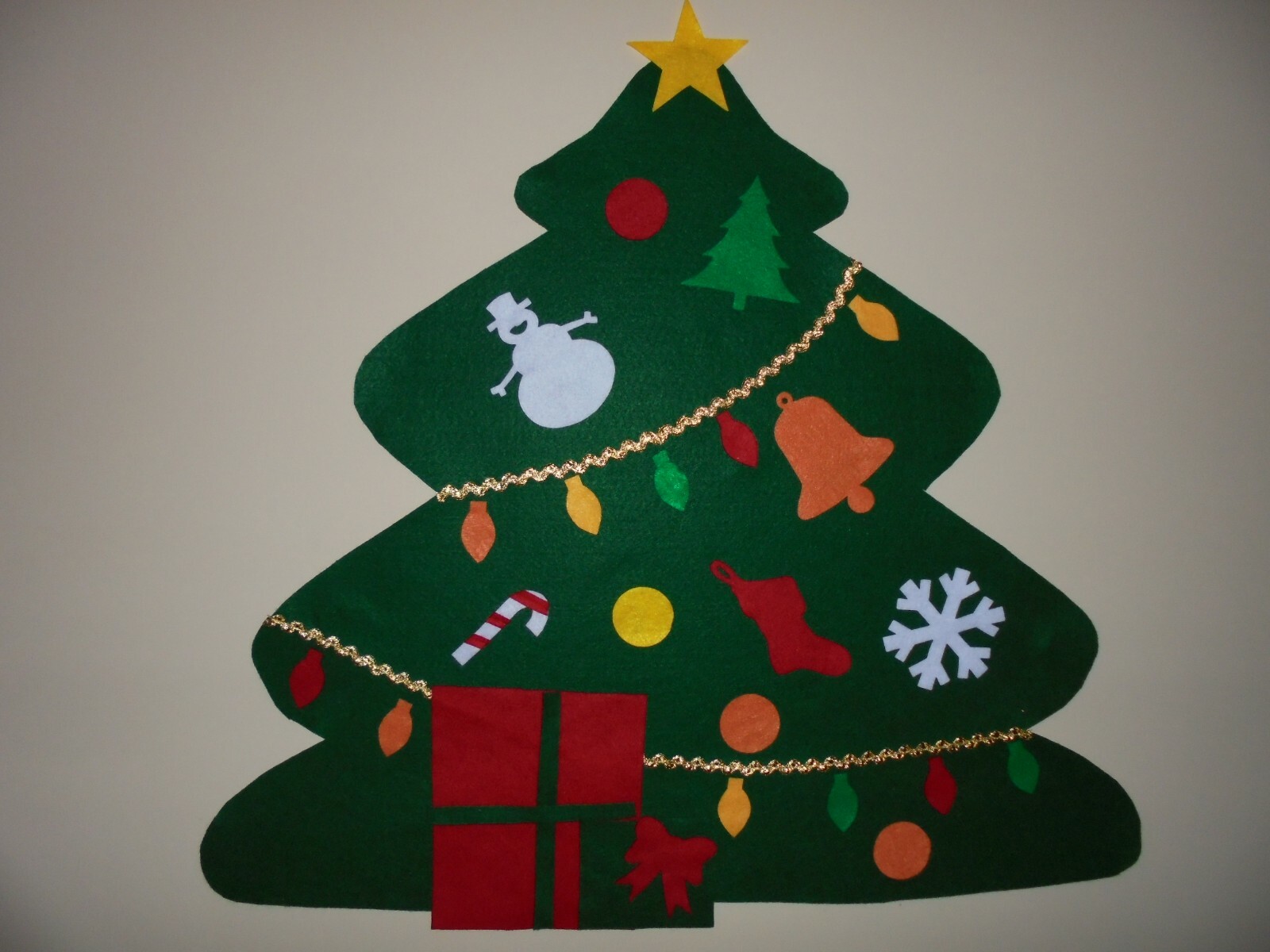 Felt Christmas Tree, Wall Hanging, Decoration, Kid’s Toy, Ornaments, DIY Tree