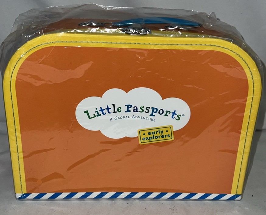 Little Passports Global Adventure Suitcase Stickers Game Early Explorers Kit Box