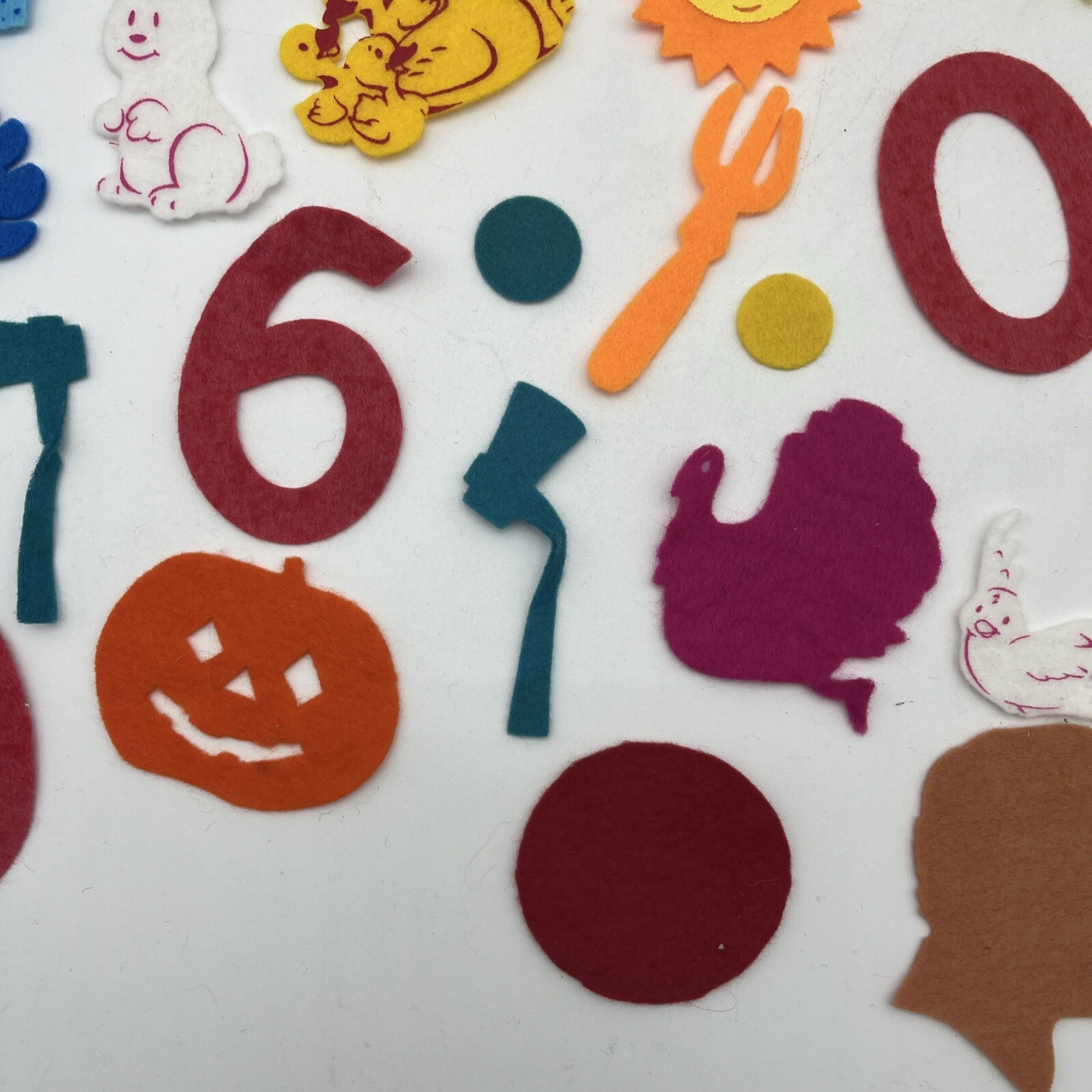 Vintage Felt Board Storyboard Figures & Characters Lot