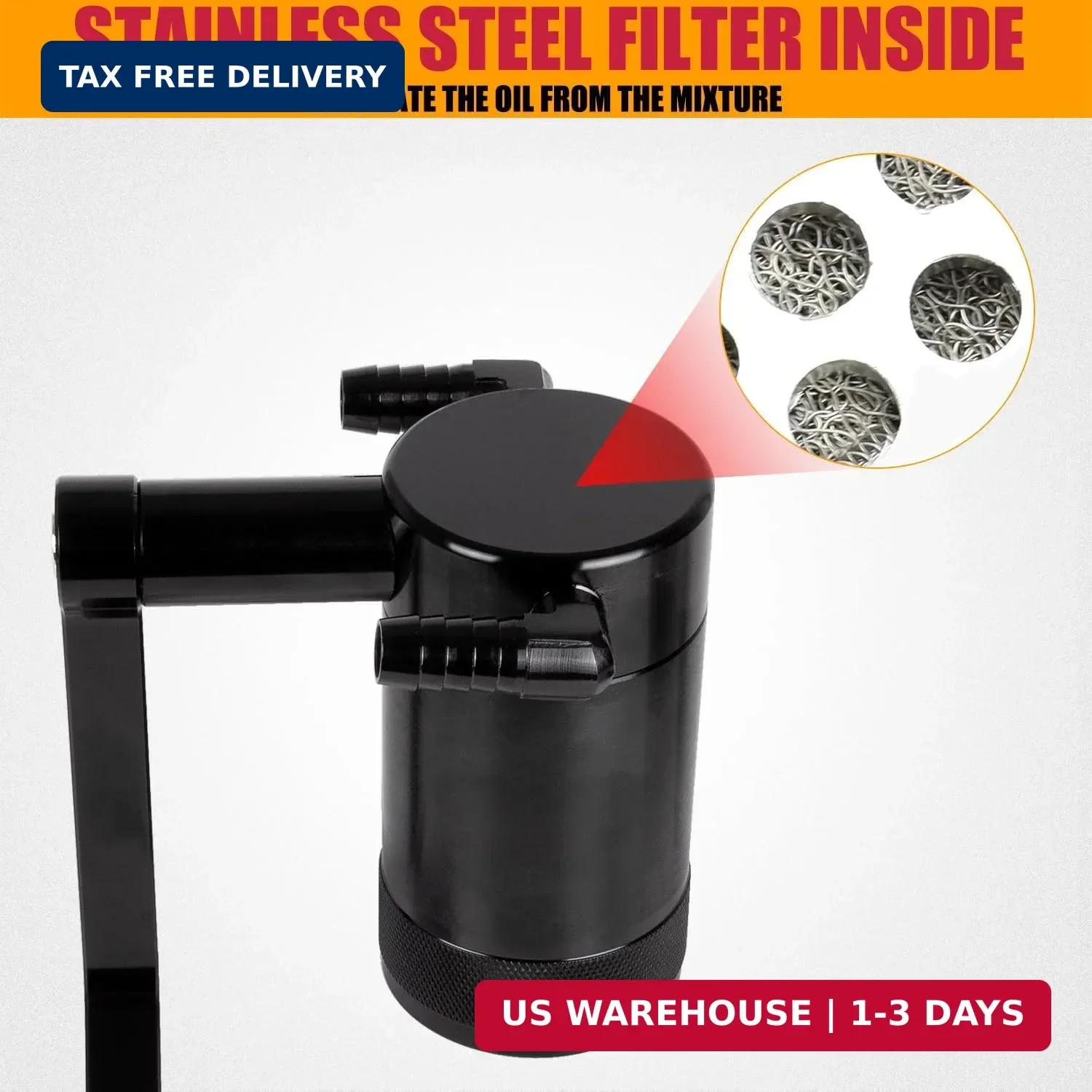RANSOTO Oil Catch Can 5.7L 6.4L HEMI Compatible with 2011-up Dodge Charger Chall