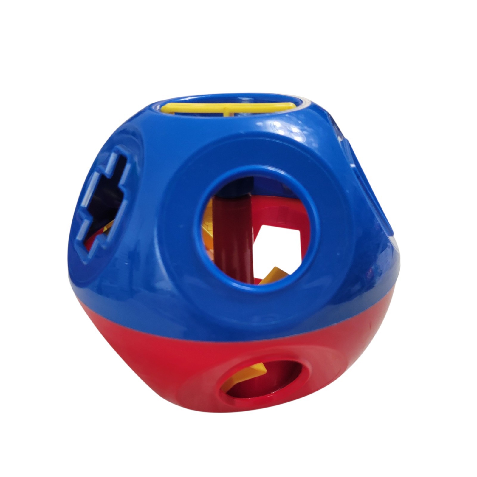Vintage Tupperware Shape O Ball Numbers Sorter Tupperkids Toy Missing 2 Shapes