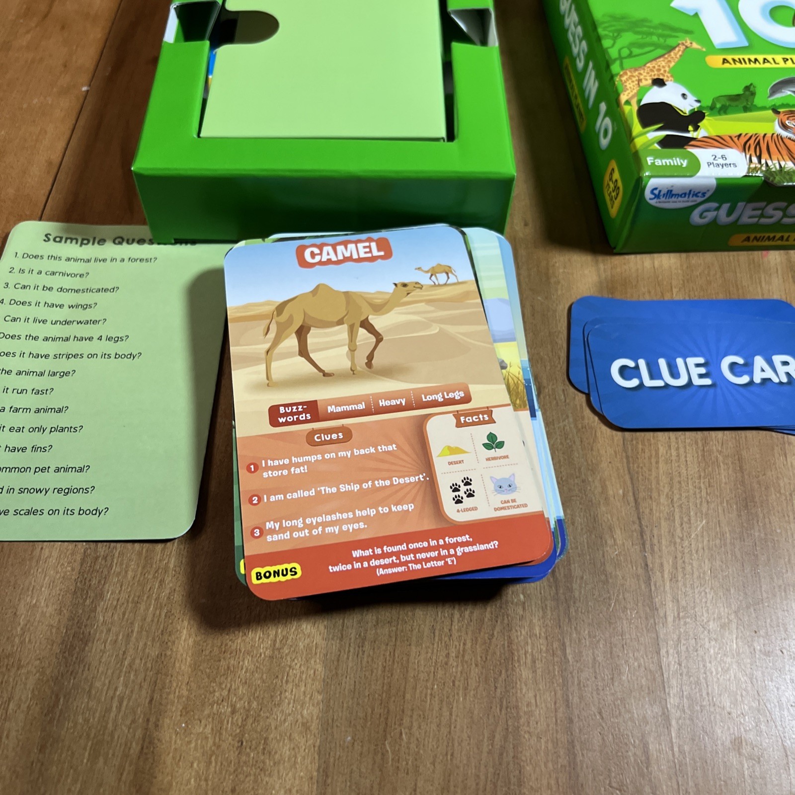 Skillmatics Guess in 10 Animal Planet Card Game Childs Learning Game