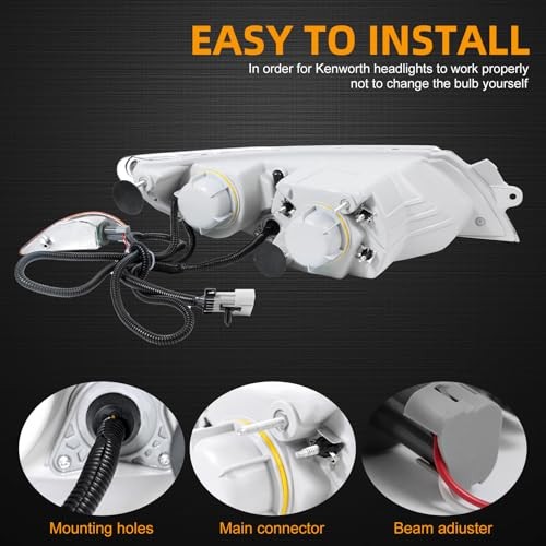 Headlight Assembly Fit for International Durastar Right Passenger Side