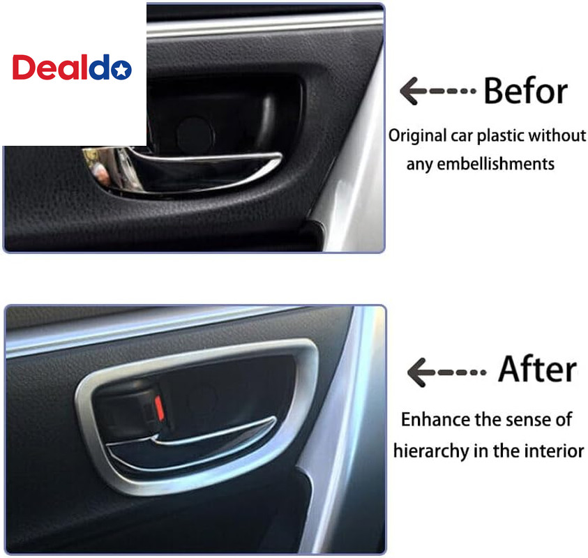Car Accessories Fit for Toyota Corolla 2014 2015 2016 2017 2018 2019 Abs（Matte S