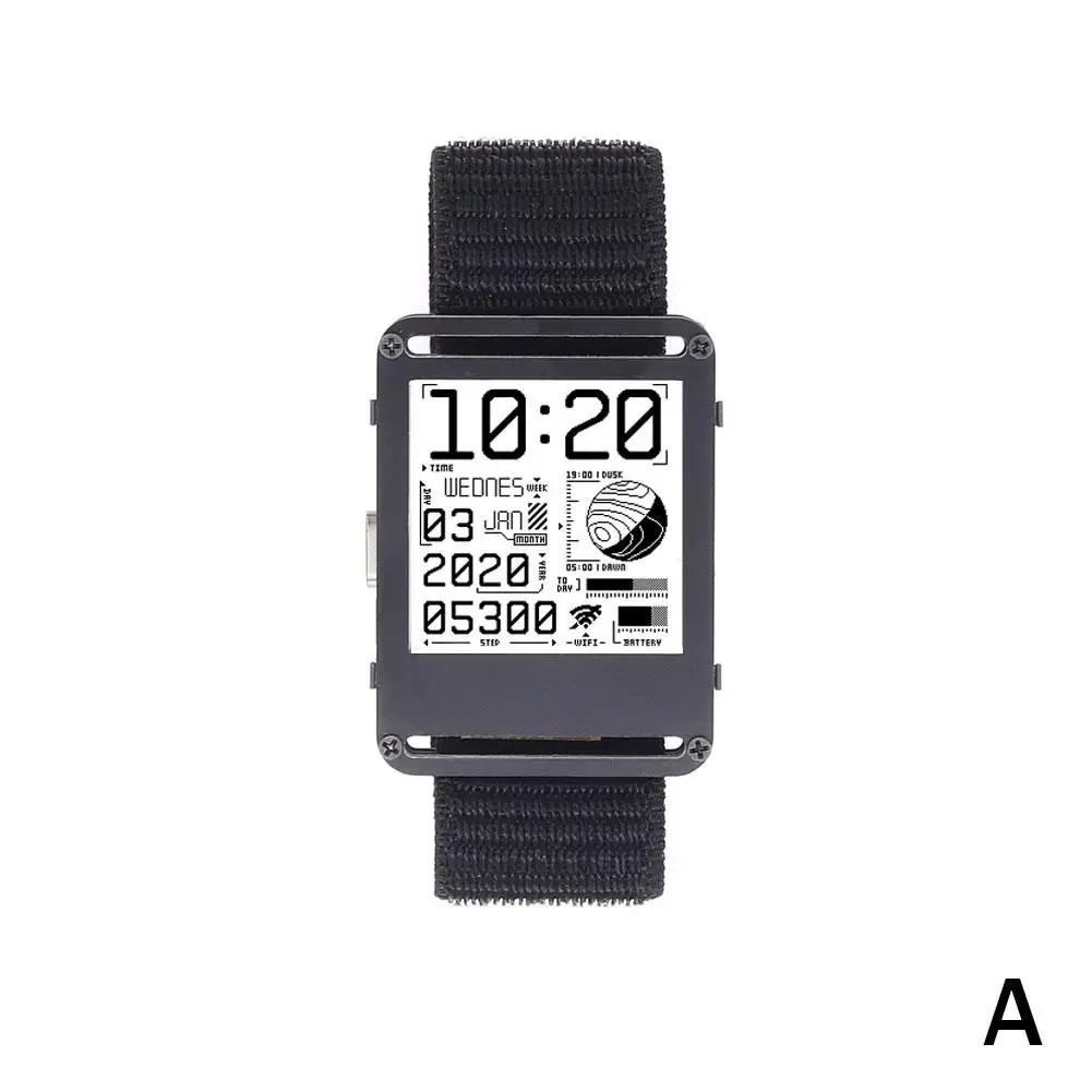ESP32 V2.0 E-ink Screen Open Source Smart Watch Ultra-low Power Watch