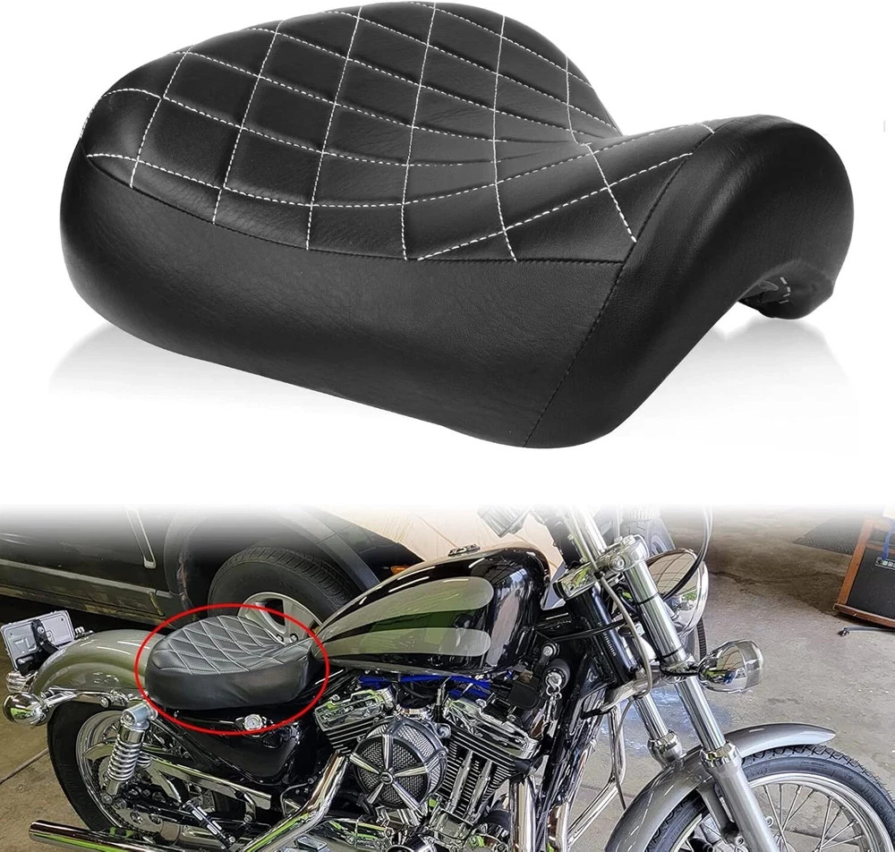Sportster Driver Seat, PSLER Motorcycle Front Rider Driver Solo Seat Cushion for