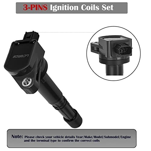 Set of 4 Ignition Coil Pack for 2008 2009 2010 2011 2012 2013 2014 2015 Honda