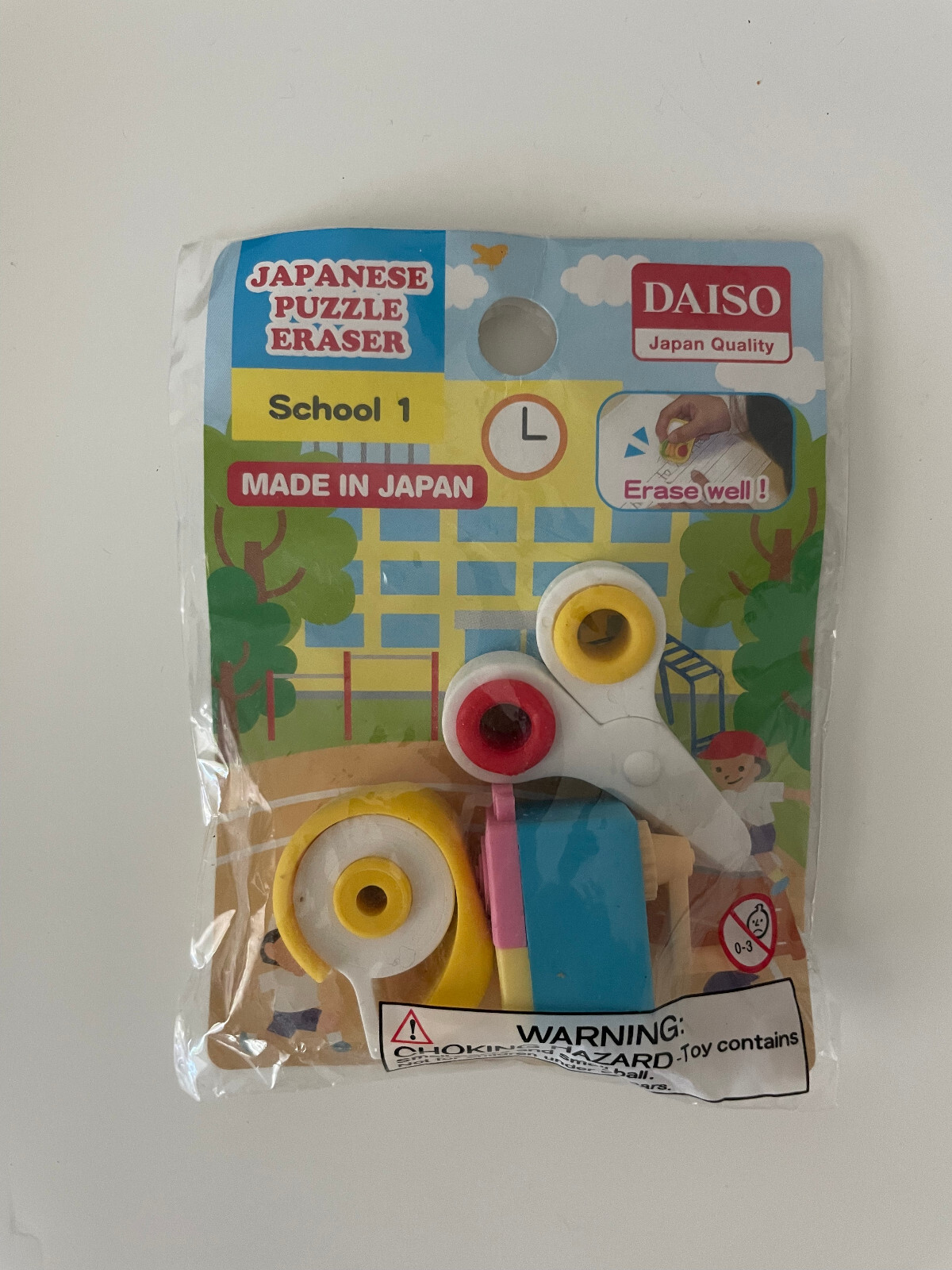IWAKO Japanese Puzzle Erasers SCHOOL1