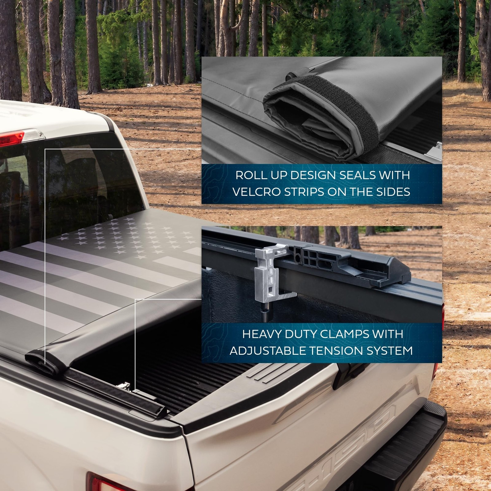 Flag Truck Tonneau Cover for 2002-2025 Ram 1500 (Classic Body ONLY) / 2003-20…