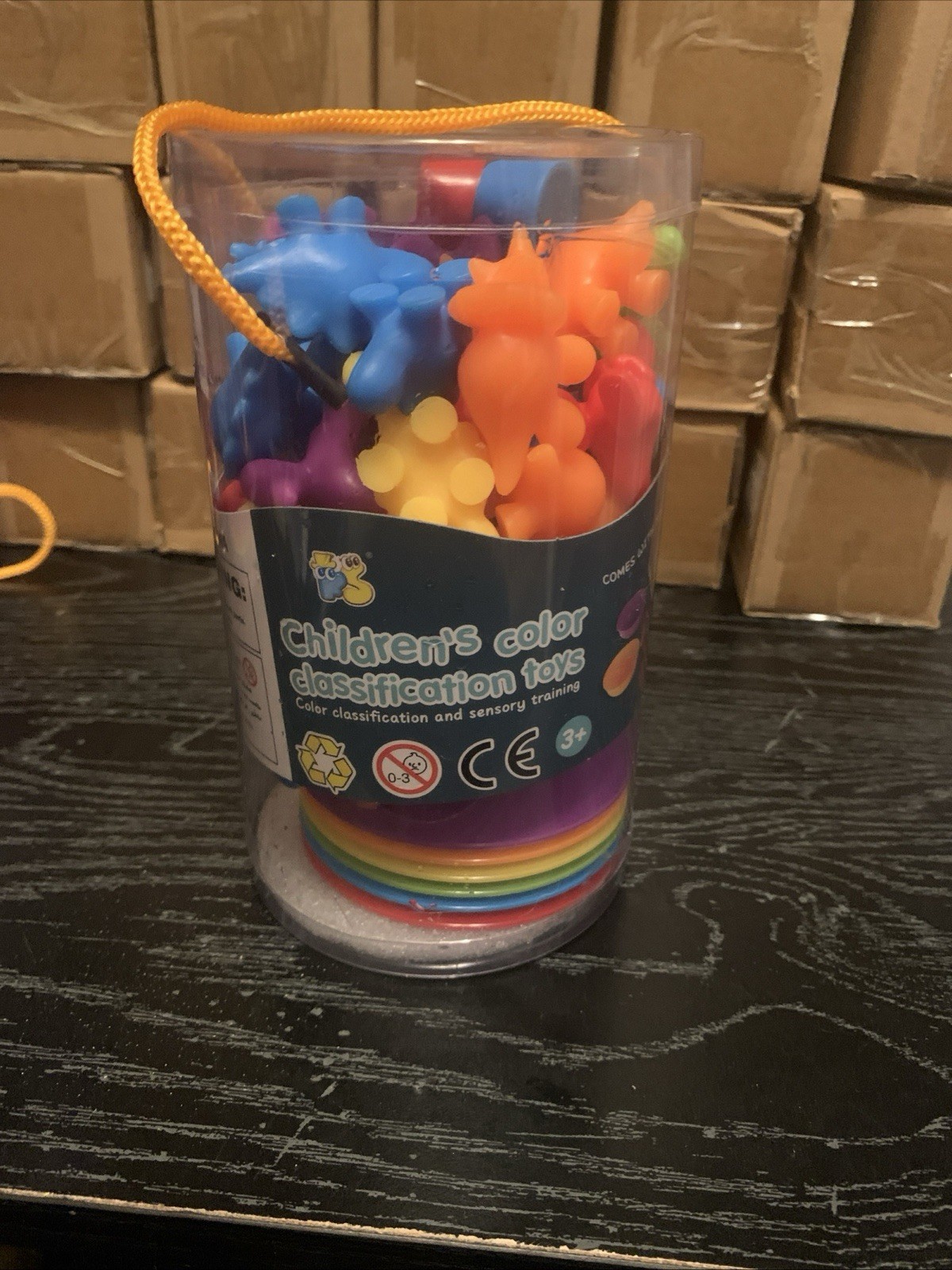Counting Animal Matching Color Classification Sensory Training Game Sorting Cups