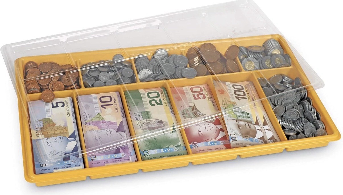 Canadian Classroom Money Kit, Play Money for Kids, Grades K+ | Ages 5+