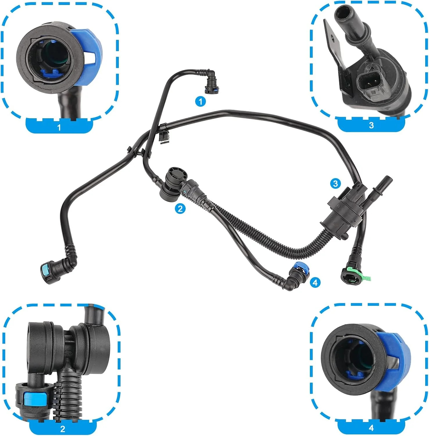 Vapor Canister Purge Valve FB5Z-9G271-A FB5Z9G271A, Compatible with 2016 2017 2.
