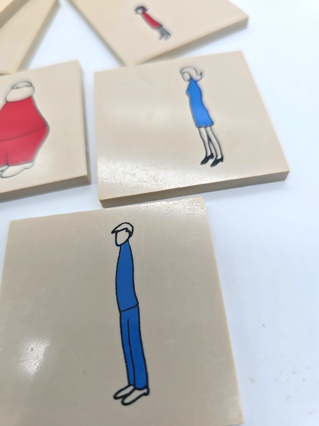 Vintage Teaching Tiles Learning Game Teacher tall skinny short Creaive Publicati