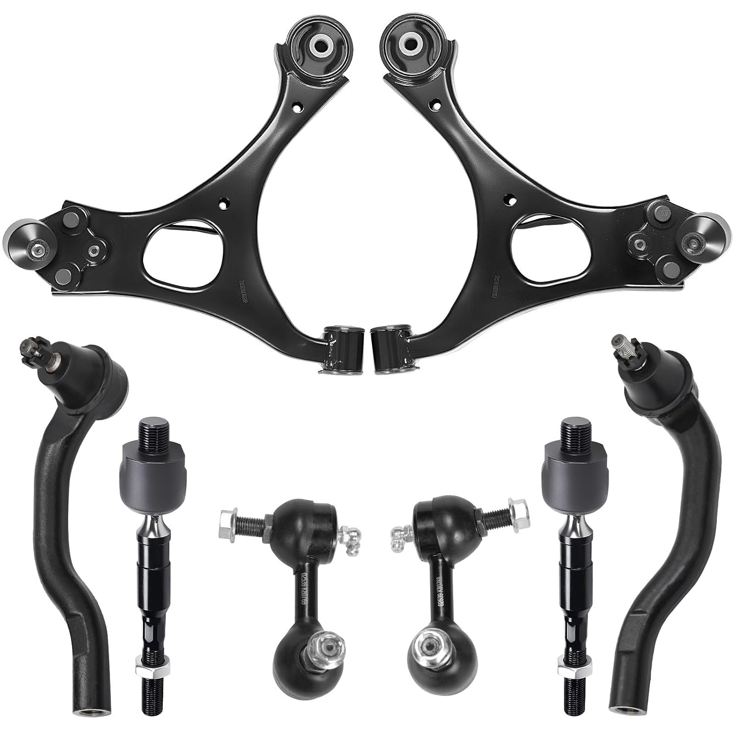 PZ 8PC Front Lower Control Arm Suspension Kit Compatible with 2006-2011 Honda Ci