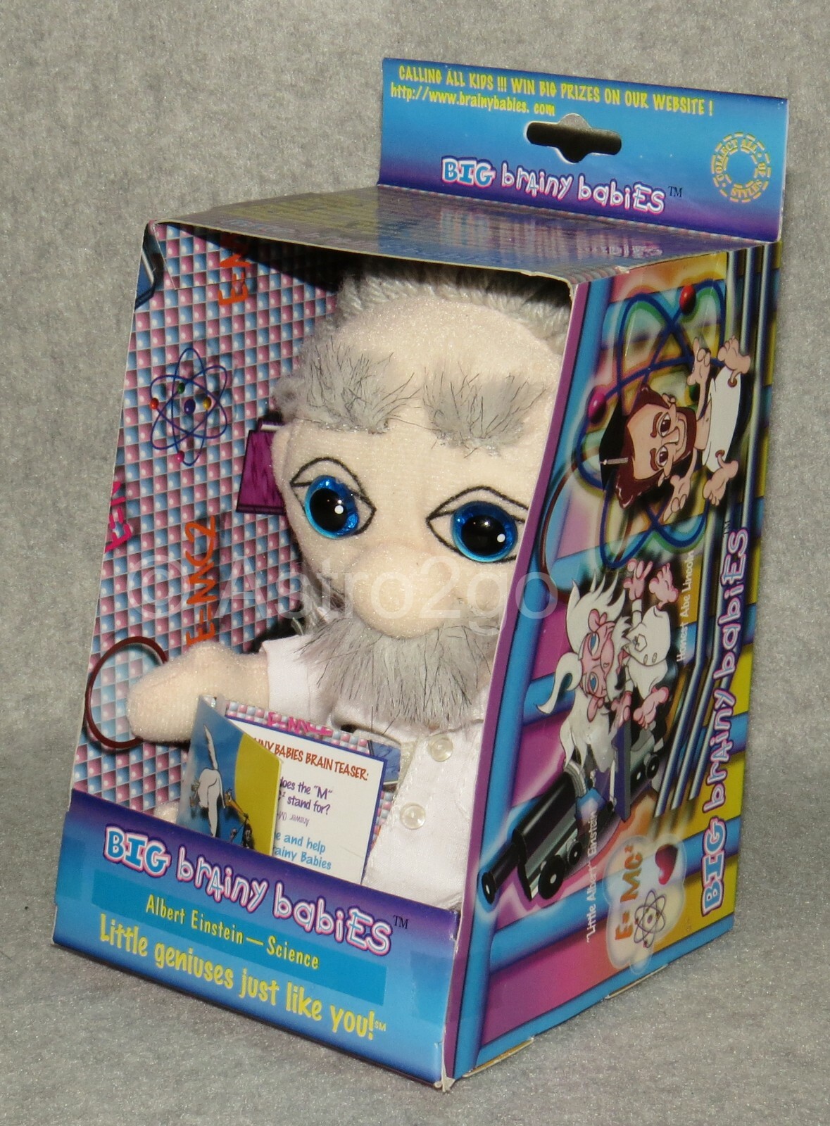 BIG BRAINY BABIES-ALBERT EINSTEIN-Stuffed Plush Little Genius Dolls Science NEW!