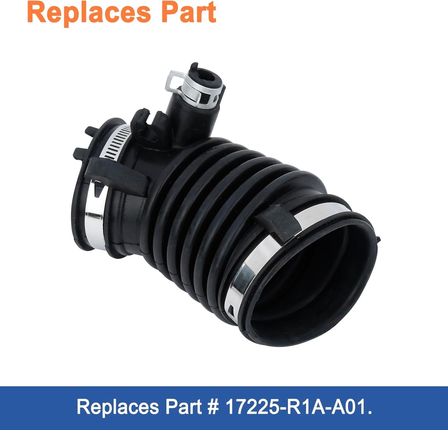 Engine Air Intake Hose Tube with Clamps, Air Intake Duct Tube Boot Compatible Wi
