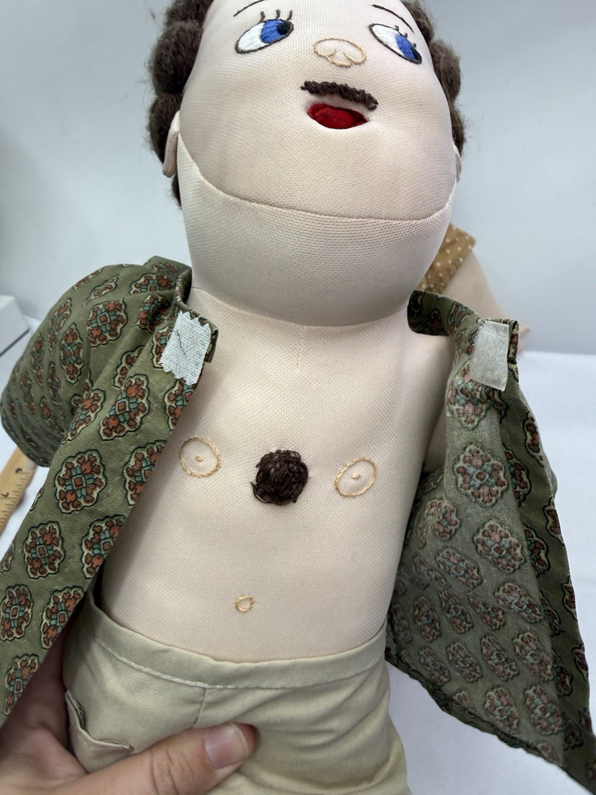 Vintage Teach A Bodies Man And Woman Anatomically Correct Plush Dolls W/clothes