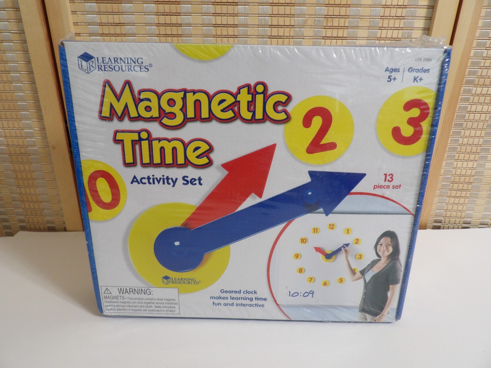 NEW – Magnetic Time Activity Set Geared Clock by Learning Resources