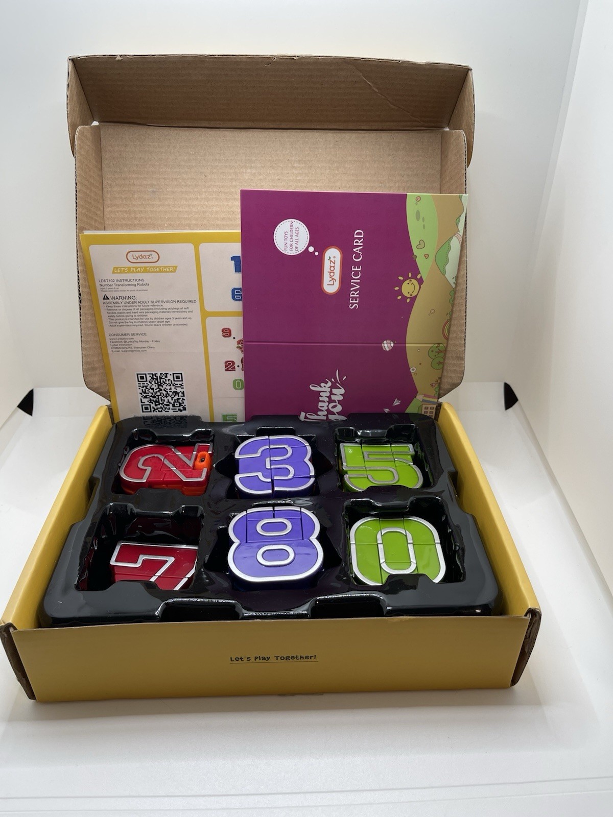 Lydaz Numbers Robot Magic Combiner Transform Educational Stem Toy Fine Motor
