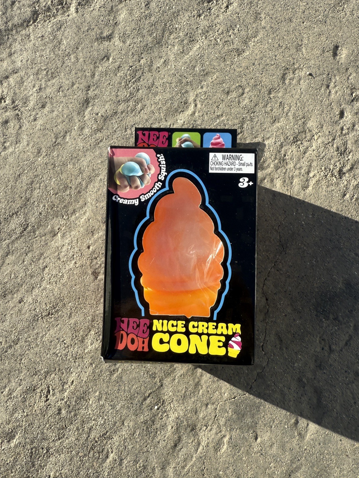 RARE! Schylling NeeDoh Nice Ice Cream Cone Squishy Orange