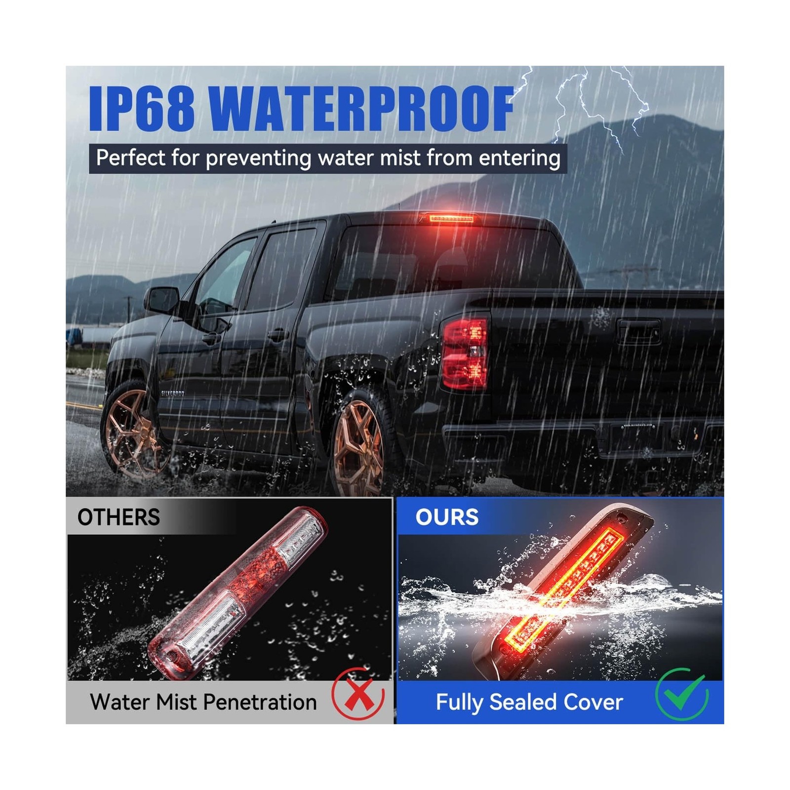 SUPAREE Third Brake Light Fit for 2014-2018 GMC Sierra/C-hevy Silverado 1500 …