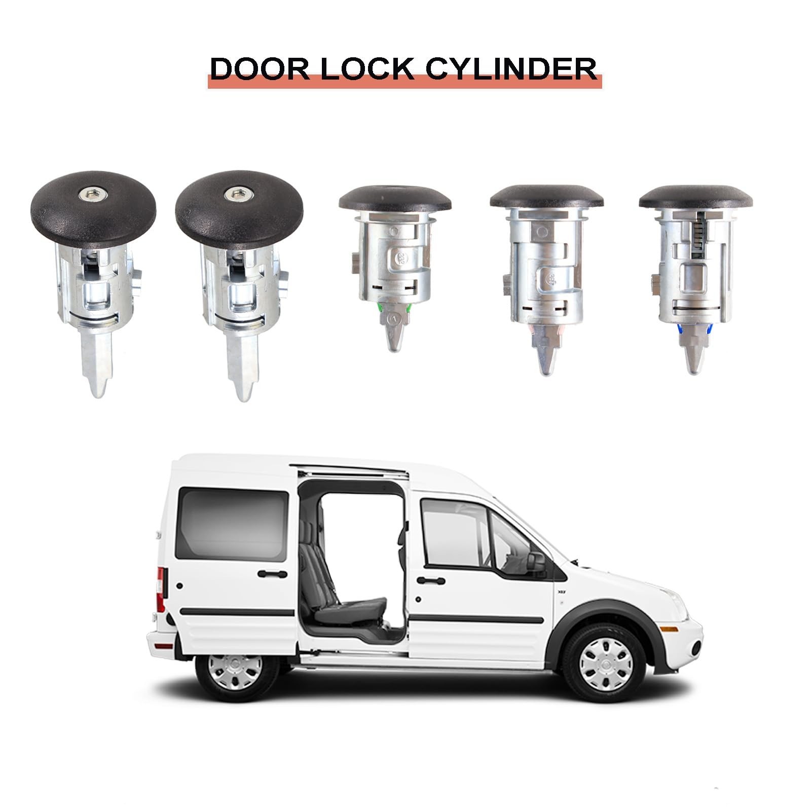 4425134 Complete Lock Set Compatible with Ford Transit Connect 2010 2011 2012…