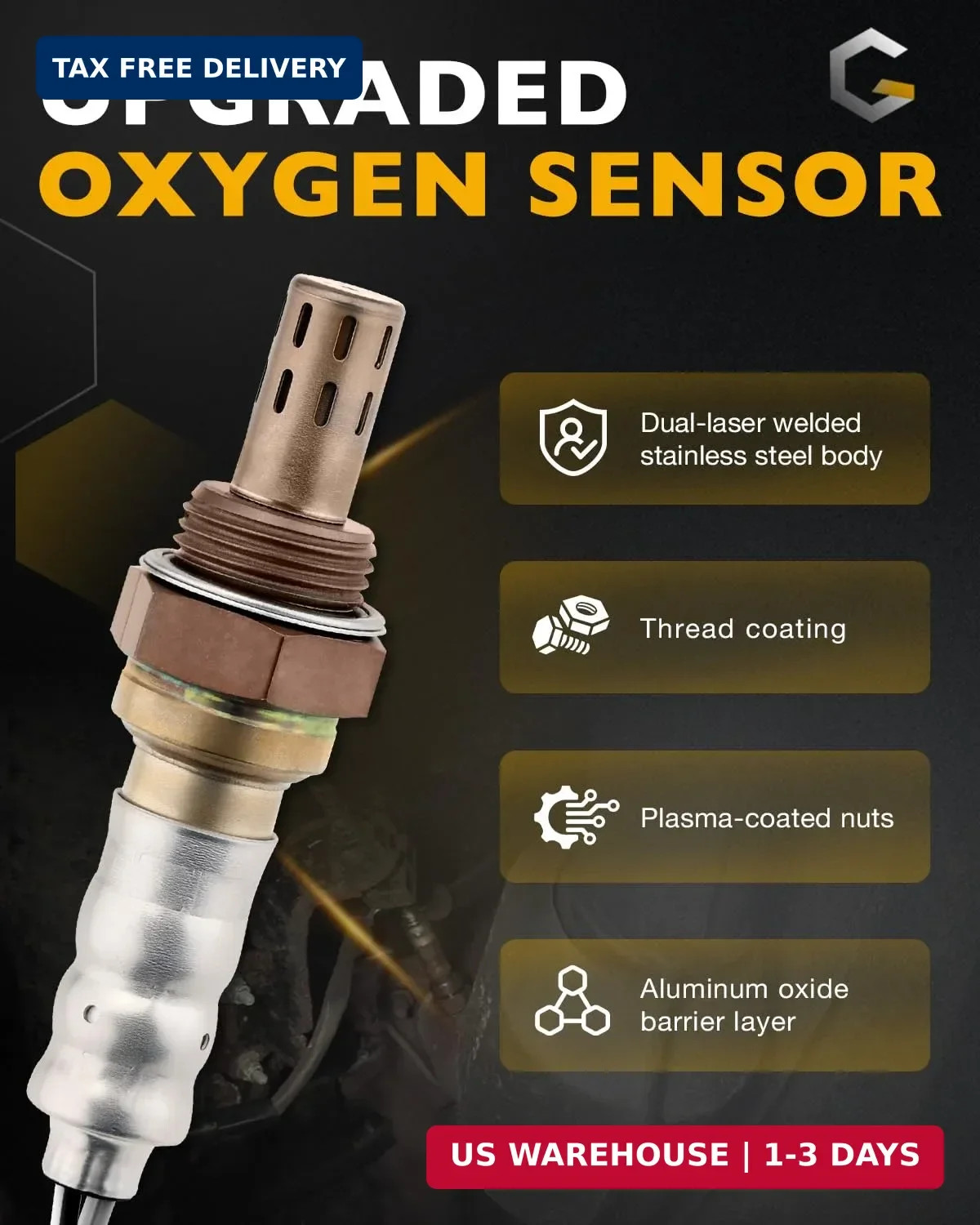 O2 Sensor Upstream Downstream 2Pcs | Oxygen Sensor for Ford F150 F250 Ranger Exp