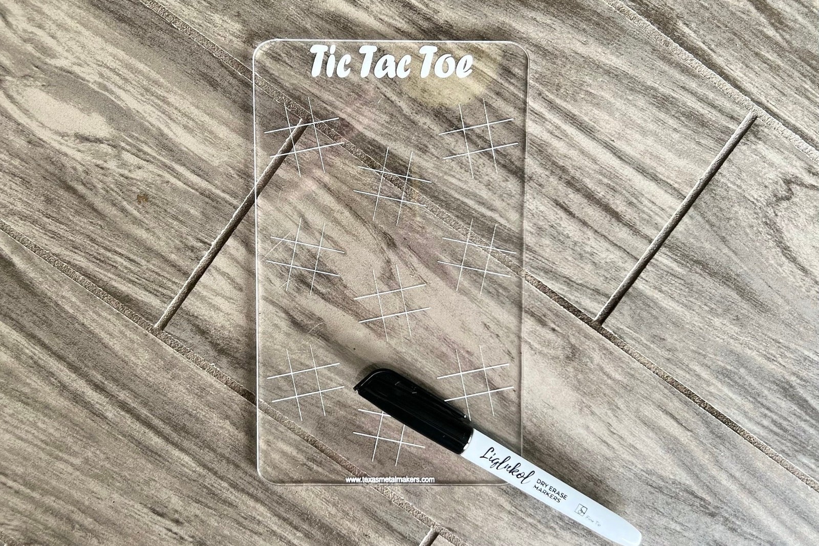 Acrylic Dry Erase Car Game Boards, Engraved Vehicle Travel Games, I Spy,
