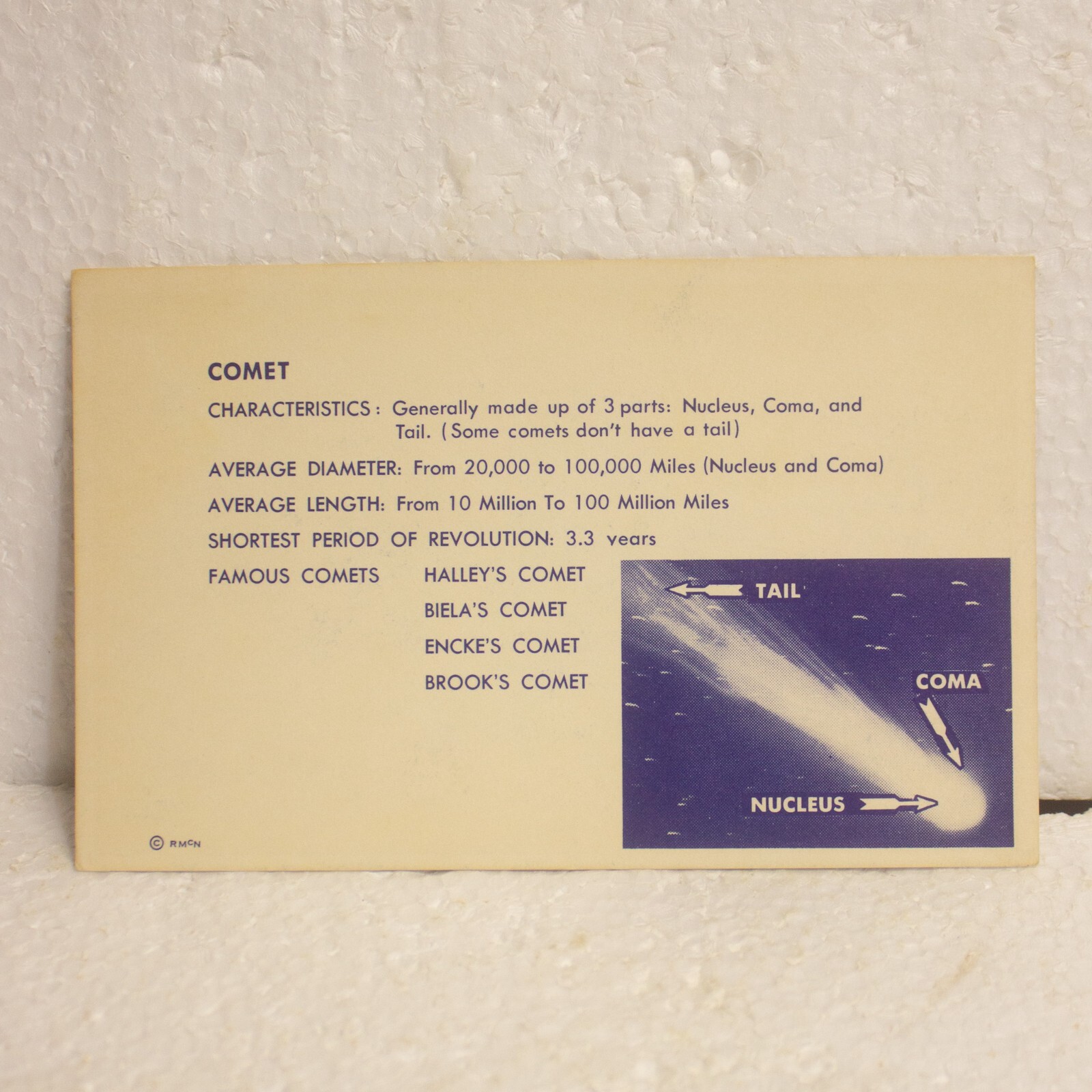 Vintage Flash Cards Know Your Stars And Planets Rand McNally 1960’s