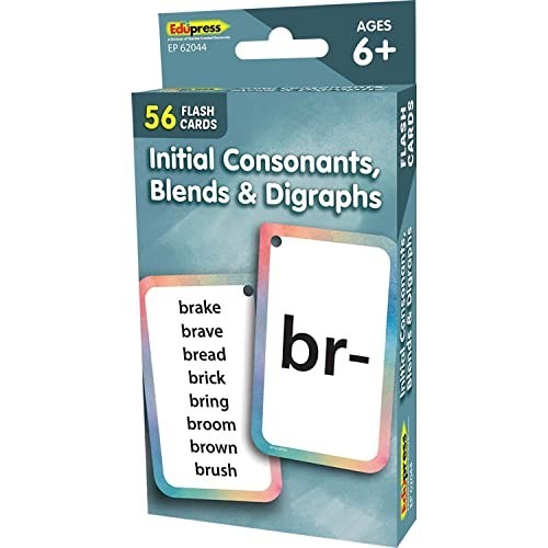 Initial Consonants Blends Digraphs Flash Cards 56 Double Sided Classroom