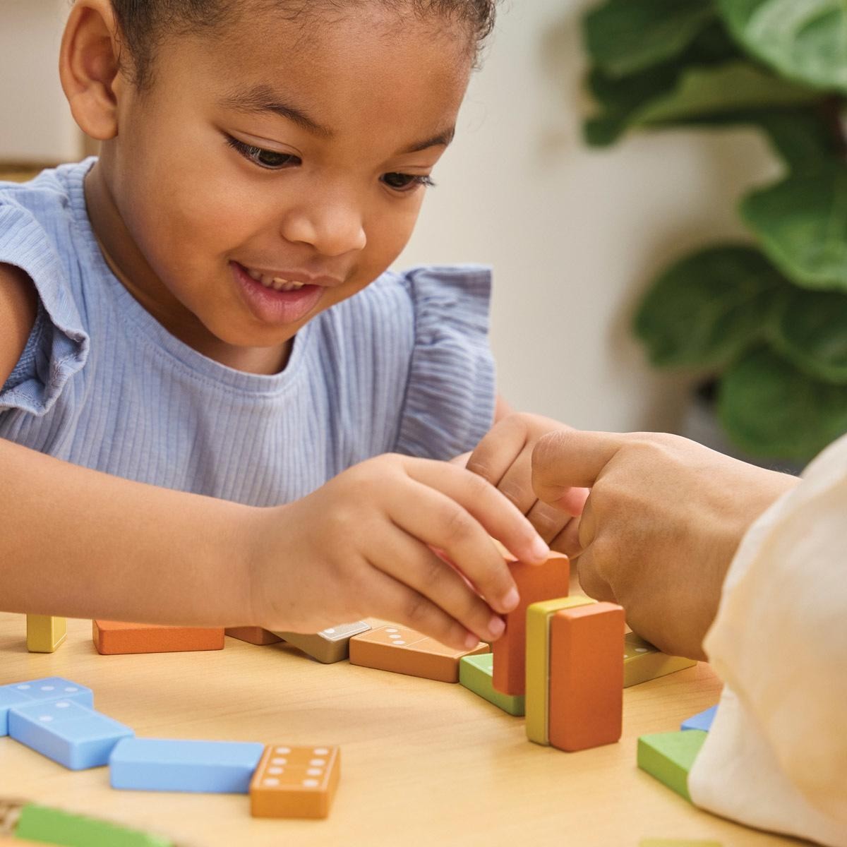 Kaplan Early Learning Wooden Dominoes – 168 Pieces