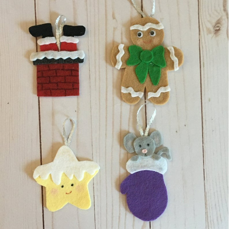 Christmas Ornament Felt Set – Trim the Felt Tree with Whimsy and Wonder