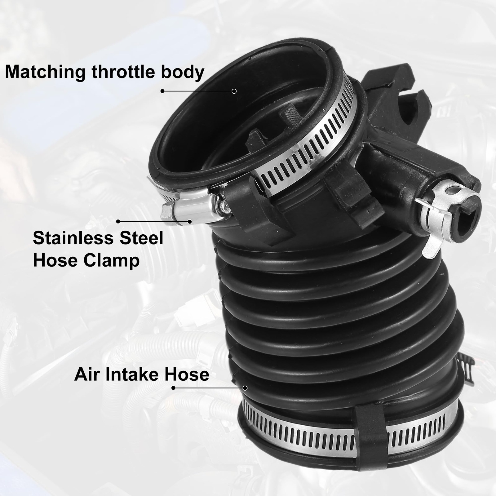 Air Cleaner Intake Hose Tube with Clamps 17225-R1A-A01 – Car Engine Filter Ai…