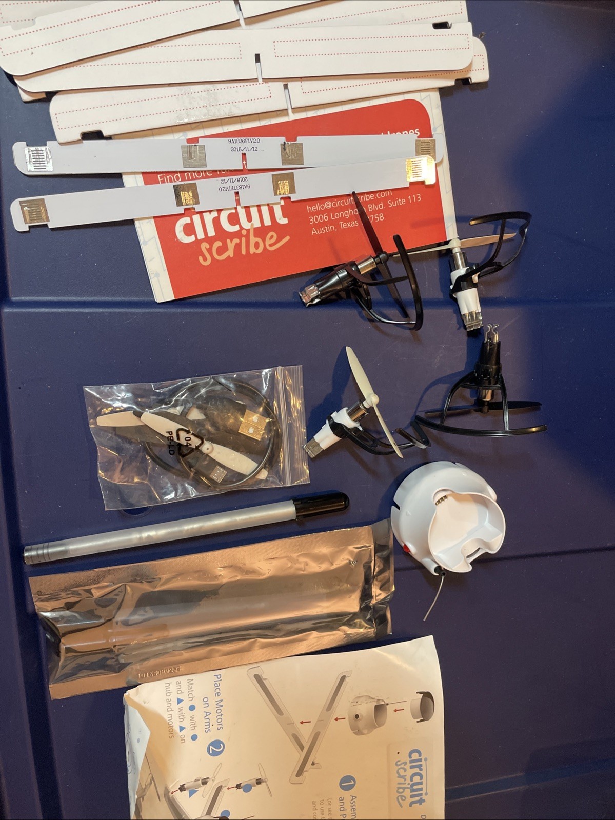 Circuit Scribe Drone Builder Kit Circuit Drawing Kit PARTS ONLY NOT COMPLETE