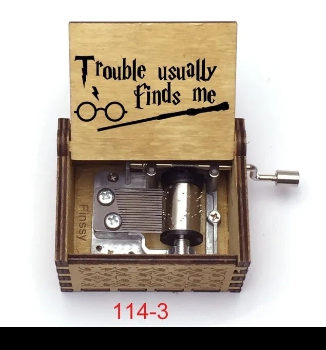 Harry Potter Vintage Music Box With Crank Tune From The Legendary Film