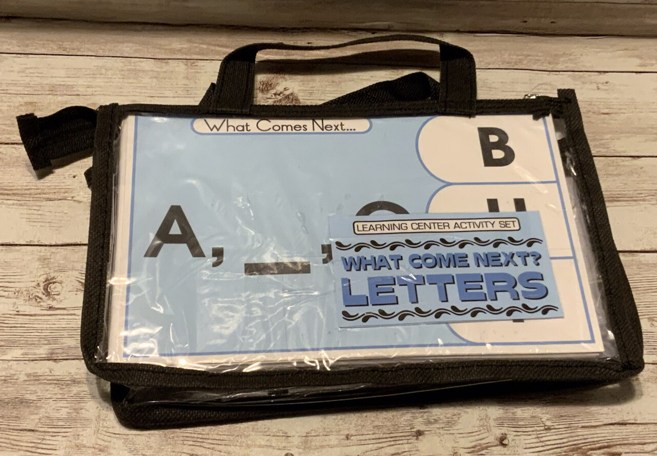 Learning Center Activity Set – What Comes Next Letters – Clothespin Cards