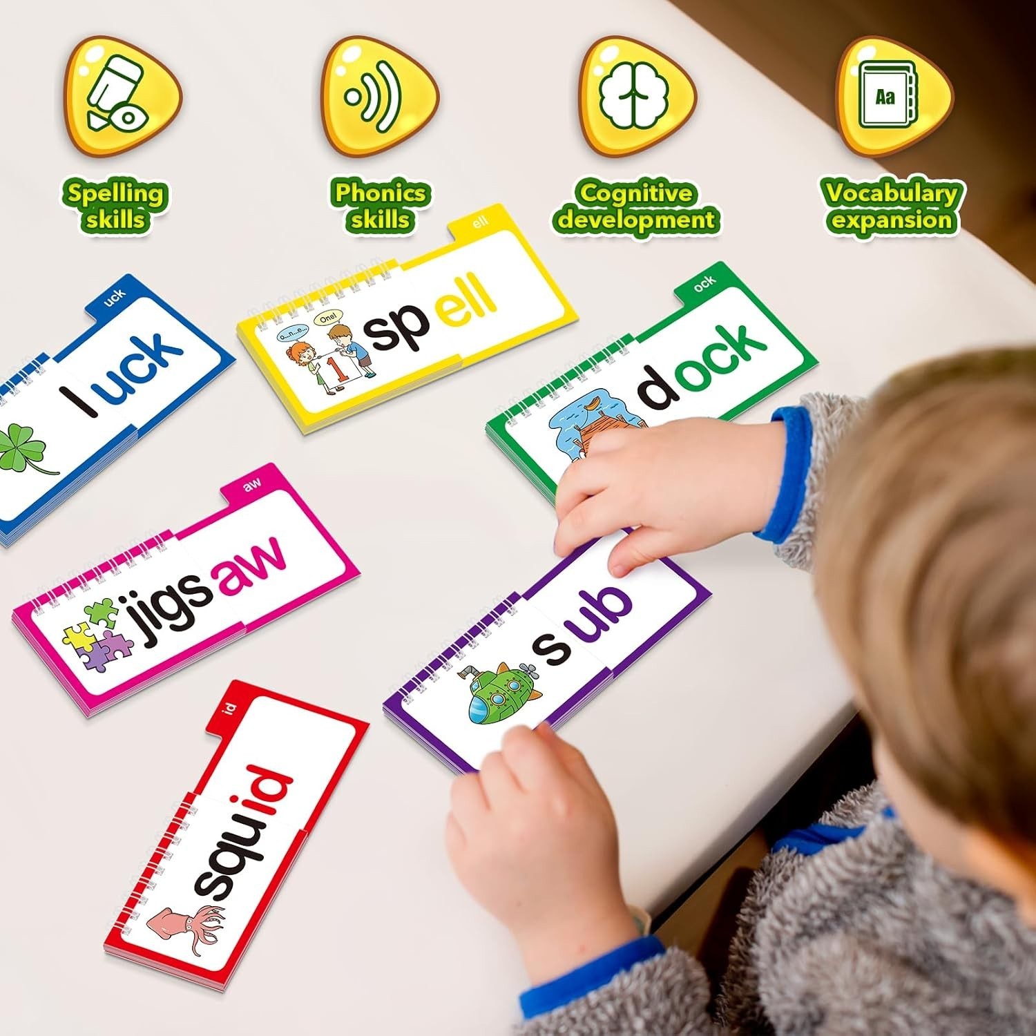 Letter Sounds Flash Cards Vocabulary Flashcards Learn Phonics Cards Reading Game