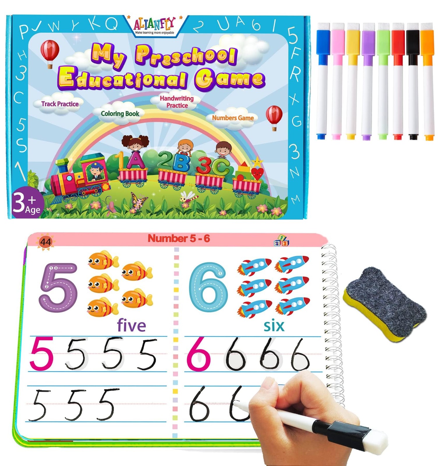 Preschool Learning Activities Educational Workbook – Toddler Prek Montessori …