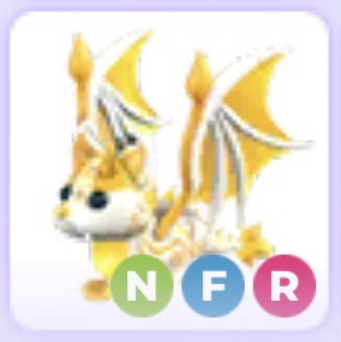Neon Fly Ride NFR Fairy Bat Dragon ❤️ Legendary ❤️ Adopt Me Pet