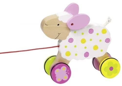 GOKI 54932″ Sheep Suse Pull-Along Toy, Multicolor