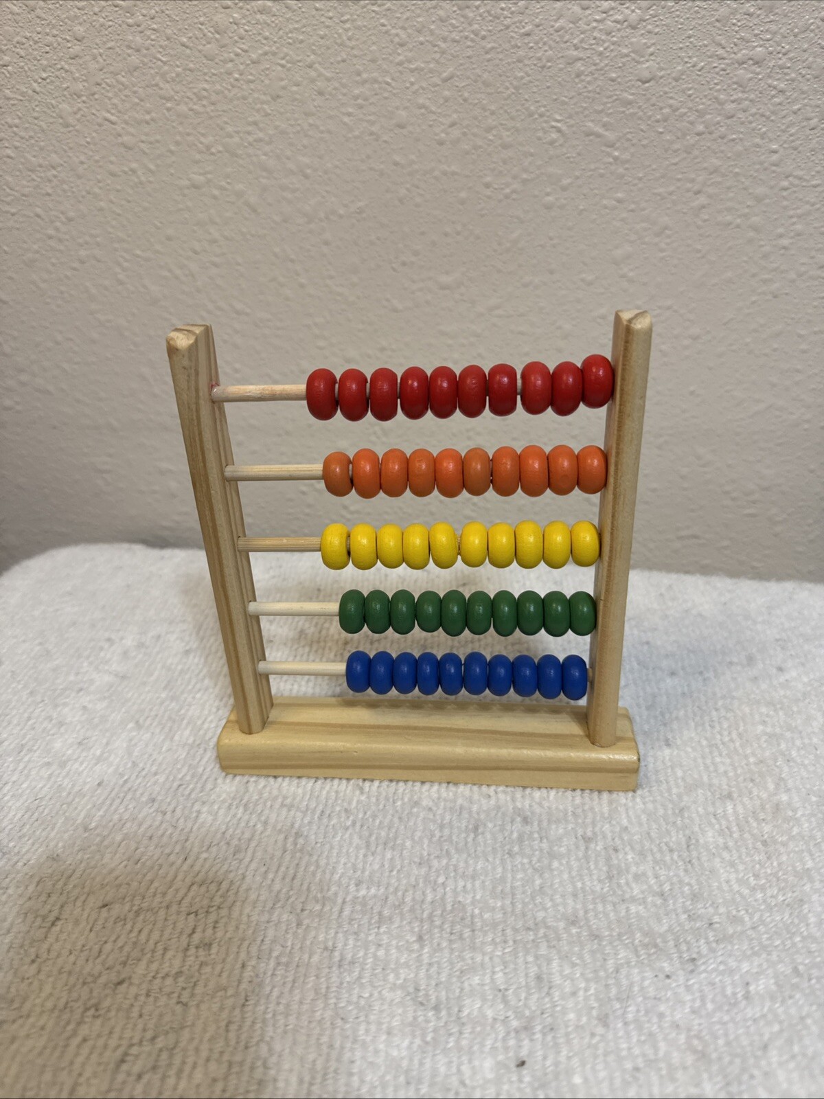 Abicus Wooden 50 Bead Counting Toy For Children Small 6 Inch Tall