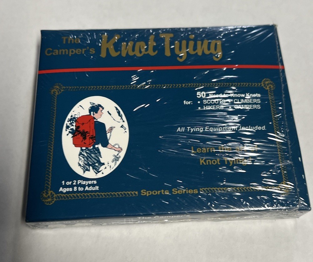 VINTAGE 1985 The Camper’s Knot Tying Kit- 50 Need-to-Know Knots Set NEW IN BOX